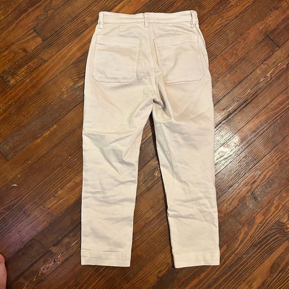 Everlane The Straight-Leg Crop Pant in Bone White - Picture 8 of 8